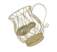 KIXZSAZ Support de treillis métallique pour dosette de café panier rangement universel en forme tasse Vintage robuste organisateur en acier bureau Bar à la maison