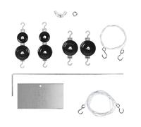 KIXZSAZ Système de poulies et de Blocs Physique avec Base Stable pour l'expérimentation et l'apprentissage en Classe : Permet réaliser des expériences Amusantes Tout en apprenant Les Bases des