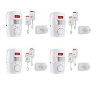 KIXZSAZ Système de sécurité Domestique à Distance avec détecteur de capteur Infrarouge 3. Convient également pour aux caravanes et Camping-Cars. Garage ABS, Paquet 4