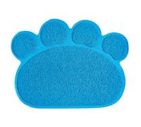 KIXZSAZ Tapis de bac à litière en PVC, Anti-Rayures, résistant à la déchirure et à l'usure, Dites Adieu pour aux déchets, Tapis de piégeage de litière pour Chat, Bleu