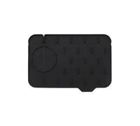 KIXZSAZ Tapis de robinet en Silicone pour évier de cuisine, écran anti-éclaboussures, pour une Installation et un nettoyage faciles, Gel silice, Silicone qualité supérieure, noir