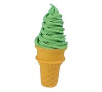 KIXZSAZ Un Savoir-Faire Exceptionnel pour Un Rendu réaliste avec ce Faux Cornet de Glace. Accessoire idéal pour la décoration de gâteaux, Desserts et Autres gourmandises, Vert, 6x6x14cm