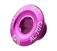 KIXZSAZ Vis de Fixation légères pour pédalier de vélo, en Alliage d'aluminium Robuste, roulements à Billes faciles à remplacer, Central, vis de pignon, Fixation complète, Violet, 2.8 x 1.42 x 1. cm