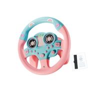 KIXZSAZ Volant Musical pour Jouer à Faire Semblant de Conduire : Une expérience de Jeu Amusante et réaliste pour Les Tout-Petits, Rose