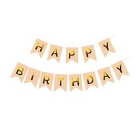 Kiyanest Bannière Anniversaire Rose Brume Douce - Guirlande "Happy Birthday" Élégante & Réutilisable pour Filles, Femmes & Adultes, Idéale pour Décorations Intérieures & Extérieures