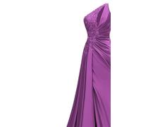 KIYNE Robe de bal de fin d'année en satin avec fente pour femme - Sans manches - Robe de soirée formelle - Robe de soirée longue pour remise, violet, 34