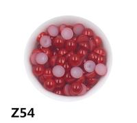 KIZAMI 50 Couleurs Tailles 6/8 / 10 mm Abs Plastique Plastique à Plat Rond Perles en Vrac Bijoux/Couvre-Chefs/Nail Art/Téléphone Décore