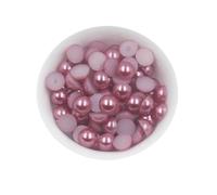 KIZAMI 50 Couleurs Tailles 6/8 / 10 mm Abs Plastique Plastique à Plat Rond Perles en Vrac Bijoux/Couvre-Chefs/Nail Art/Téléphone Décore