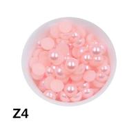 KIZAMI 50 Couleurs Tailles 6/8 / 10 mm Abs Plastique Plastique à Plat Rond Perles en Vrac Bijoux/Couvre-Chefs/Nail Art/Téléphone Décore