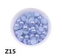 KIZAMI 50 Couleurs Tailles 6/8 / 10 mm Abs Plastique Plastique à Plat Rond Perles en Vrac Bijoux/Couvre-Chefs/Nail Art/Téléphone Décore