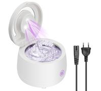 Kizaten Nettoyeur Ultrasons 43000Hz,180ML Nettoyeur Ultrasonique Portable,Avec Lampe UV pour Prothèses Dentaires,Gouttière Dentaire,Retainer,Bijoux