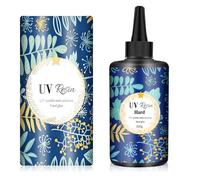 Kizaten Résine UV dure 200 g, résine époxy transparente, résine UV pour moules/pendentifs/boucles d'oreilles, bracelets, fabrication de bijoux, bricolage, durcissement rapide