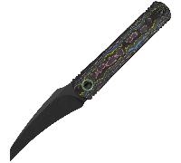 Kizer Feist 3 CPM S90V Matte DLC Ultra,Matte Titanium&Camo Carbon ZX-3499.3A3