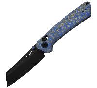 Kizer Madrac Nitro-V, Black Stonewashed, Vortex Micarta V3693A4
