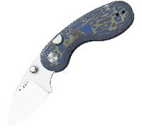 Kizer Microbe 14C28N, Satin, Vortex Micarta V2742A6