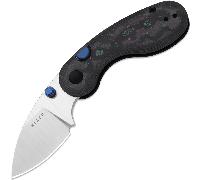 Kizer Microbe M390, Satin, Camo Carbon Jazzy