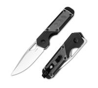 Kizer Mini Militaw Couteau de Poche pour EDC, 7,16 cm Lame Nitro V Couteaux Pliant, Manche G10 & Acrylique Petit Couteau EDC avec Clip de Poche, Couteaux de Camping et de Randonnée V3634SA3