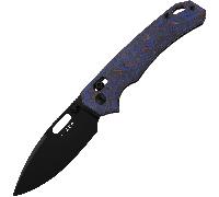 Kizer Outposter Nitro-V Black PVD Coating,vortex pattern micarta V3802CDA2