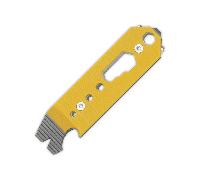 Kizer Pac-Bar Stonewashed Ti&G10 handle - Yellow T122A1