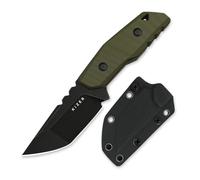 Kizer Quartz Couteau à Lame Fixe, Tanto AEB-L de 8cm avec Manche G10, Couteaux de Camping Antidérapants 3D avec Étui Kydex pour le Camping, la Randonnée et la Survie 1086A1