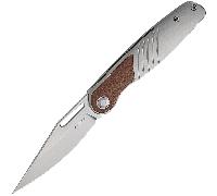 Kizer Raze S45VN, finition pierre lavée, cuir pleine fleur & Ti Ki3720A2