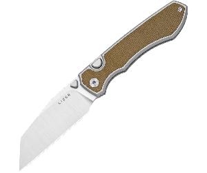 Kizer Wharning S45VN Satin,Aluminum&Norplex UltreX™ Micarta Ki3738A1