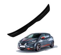 KizmiQ Becquets arrière,ArrièRe Becquet Toit ABS Voiture Lame De Aileron pour NIS-san Micra K14 K13 C+C 2005-2018 2019 2020 2021 2022 Tuning hayon Aile Accessoire,A/Black