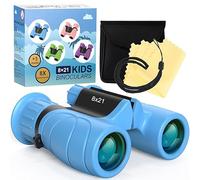 Kizplays® Jumelles pour Enfants, Grossissement Élevé 8x21, Jumelles de Poche HD, Observation des Oiseaux, Randonnée, Tourisme, Jouets pour Petits Garçons et Filles de 4 5 6 7 8 Ans - Cadeau de Pâques
