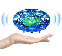 Kizplays Mini Drone UFO, Drone Volant Télécommandé, Lumières LED, Jouet Volant Télécommandé et Rechargeable, Pour Les Enfants D'un Certain âge