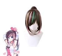 Kizuna AI 1st Live Hello World longue queue de cheval perruque Cosplay Costume résistant à la chaleur cheveux synthétiques femmes perruques C-391