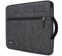 KIZUNA Housse pour iPad 9,7" 10" - Résistant à l'eau - Avec poignée de transport - Pour iPad Pro M2/iPad A14/10,5" Surface Go 3/10,5" Galaxy Tab S6/10,8" Huawei M5 Pro, gris