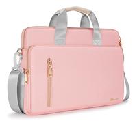 KIZUNA Sacoche pour ordinateur portable 14" pour MacBook Air 15 M2 2023/14" Lenovo IdeaPad Flex 5/Flex 6 & 14/ThinkPad L14 Gen 3/HP EliteBook 840 G5/Dell, rose