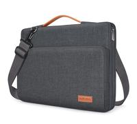 KIZUNA Sacoche pour ordinateur portable 17" 17,3" Lenovo IdeaPad 3i Gen 7/ThinkBook Plus 17/ASUS Vivobook 17/LG gram 17/LG gram 17/Dell XPS 17/MSI 17/HP Sac à bandoulière étanche Gris