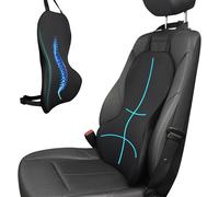Kjakl-Coussin Lombaire Voiture Ergonomique, Oreiller De Soutien Lombaire Anti-Déformation, Support Dorsal En Mousse À Mémoire De Forme Pour Siège De Voiture, Pour Chaise De Bureau Automobile