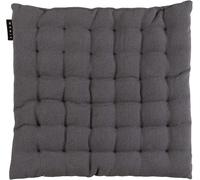KJAKL-Pepper Elégante Galette de Chaise 40x40 cm, Coton, Lavable en Machine, Gris Fonce