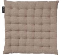 Kjakl-Pepper Elégante Galette De Chaise 40x40 Cm, Coton, Lavable En Machine, Taupe Foncé