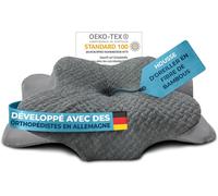 KJAKL-® Taie d'oreiller pour Oreiller Orthopédique [Con EFECTO FRÍO Y CALOR] en Fibre de Bambou et Spandex Doux & Moelleux Housse de Remplacement Grise Version: Ergo