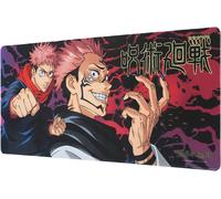 KJAKL-- Tapis de Souris XXL Jujutsu Kaisen, Itadori et Sukuna - Tapis de Bureau 80 x 35 cm, sous Licence Officielle sous Main Bureau, Accessoire pour PC, Tapis de Souris Gamer