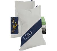 KJAKL-Velvety Soft 1615.2355 Lot de 2 housses de coussin Argenté 40 x 80 cm