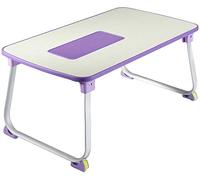 KJAKSXNSE Réglable Bureau d' Ordinateur Portable, lit Tray Table, Bureau Permanent, canapé Pliable Petit- déjeuner Plateau, Support for Cadre de Lecture Canapé-Sol(Lila)