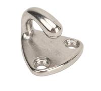 KJAOYU 10 Pcs Fenders Hook, 316 Stainless Steel Marine Grade Clothes Coat Pad Eye Fenders Hooks Boat Hardware Durable and Versatile for Marine Use for Boaters and Marine Enthusiasts