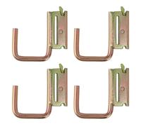 KJAOYU 4pcs E Track Steel J Hooks, E Track Hooks Maximum Load 1200 Pounds E Track J Hook Accessories for Rv Marine Bedroom Pickup Truck - Durable and Versatile for Various Applications