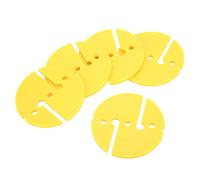 KJAOYU 5pcs Cave Diving Line Circle Marker, Marker de la Ligne de plongée - PVC Forme Ronde pour la sécurité sous-Marine - Jaune, Compact et pour la plongée sous-Marine, Grotte et épave (Jaune)