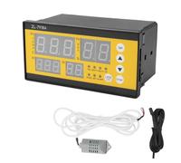 KJAOYU Contrôleur de température et d'humidité pour incubateur - Affichage numérique LED avec retourneur d'œufs automatique et alarme - Kit de capteurs à large tension 100-240 V pour