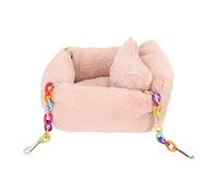 KJAOYU Hamac Confortable en chaîne pour Hamster - Lit Suspendu Doux et Chaud avec Un Joli Oreiller pour Petits Animaux - Idéal pour Les Hamsters, Chinchillas et Autres Petits (L)