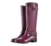 KJBDQQH bottes en caoutchouc pour femmes Women's Rain Boots Waterproof Non-slip Long Tube Water Shoes Version Mid-tube(Color 4,40)