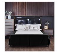 KJBDQQH Cache Sommier Couleur Unie Coins fendus Jupe de lit Maison hôtel Jupe de lit Couvre-lit Double/Complet/Reine/Roi Taille 1 pc(Color 17,King 200x203x38cm)