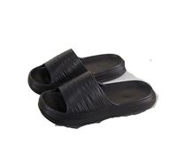 KJBDQQH Claquette Piscine Chaussons souples antidérapants for hommes et femmes, sandales d'été confortables inodores, unisexes, for la maison, l'intérieur l'extérieur pour Femmes Hommes(Black,36-37)