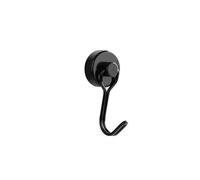 KJBDQQH Clothes Hook Crochets magnétiques robustes (1/2/4/8 pièces) - Aimant néodyme puissant Crochet pivotant noir et argent Outils de suspension for réfrigérateur cuisine pour Maison(1pc black)