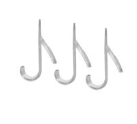 KJBDQQH Clothes Hook Porte-serviettes double à crochets (lot de 3 ou 6) for salle bain, radiateur chauffant cuisine pour Maison(B-3pcs-Transparent)
